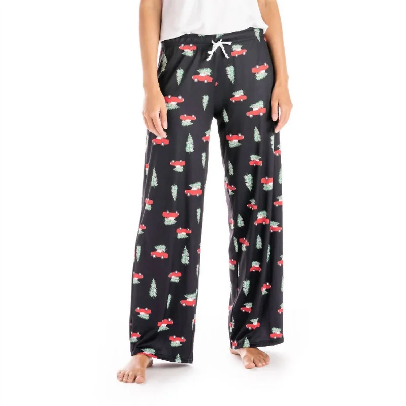 Holiday Lounge Pants In Black/multi