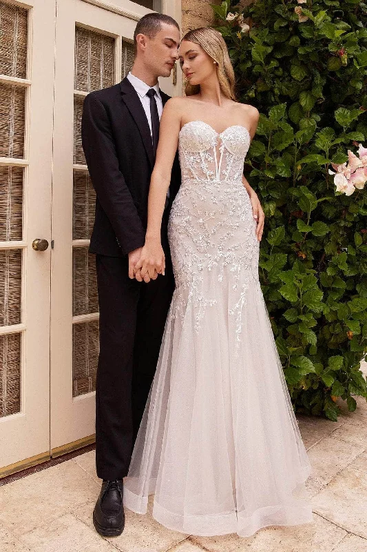 Ladivine CB126W - Embellished Mermaid Bridal Gown