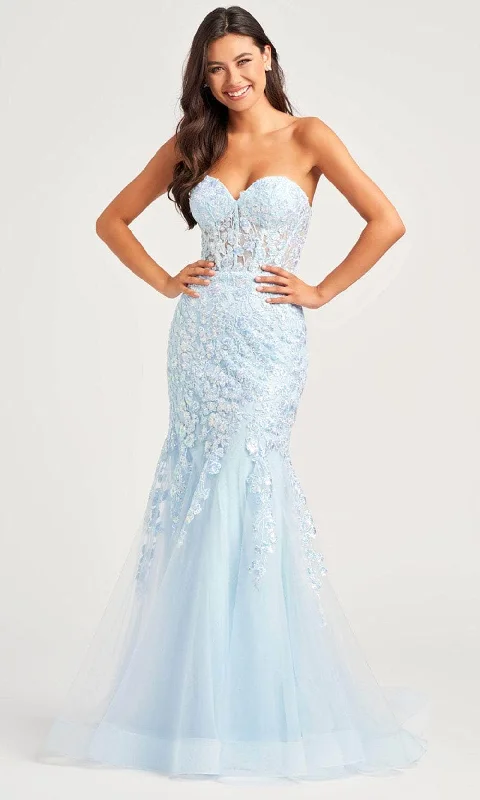 Colette By Daphne CL5274 - Sequin Applique Prom Dress