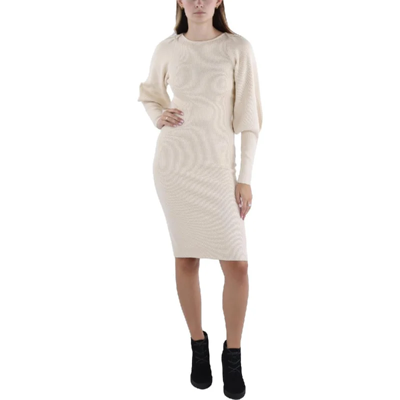 French Connection Womens Knit Knee Length Sweaterdress