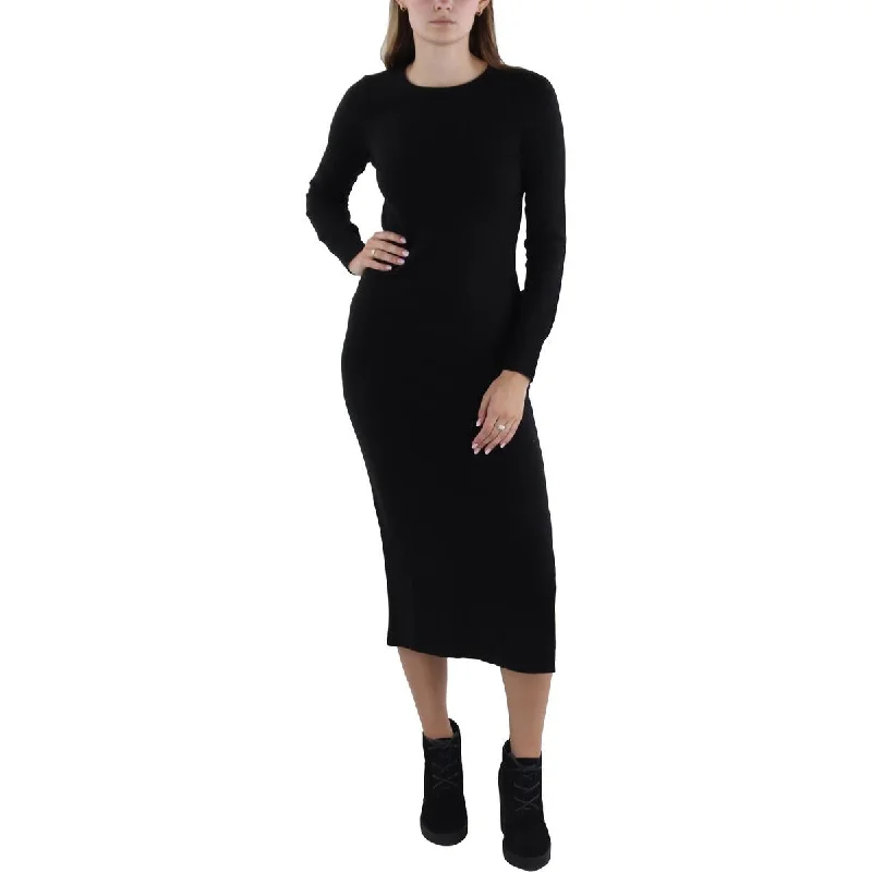 French Connection Womens Knit Mid Calf Sweaterdress